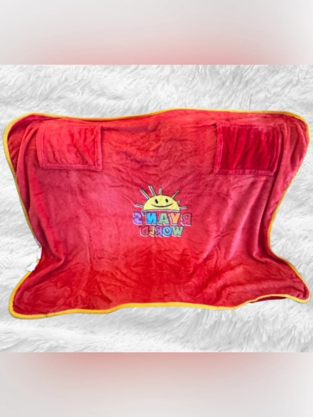 Bundle of Ryan’s World Blankets: Wearable Cape Throw & Plush Throw